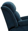 Alexandria Fabric 1 Seater Manual Recliner in Teal Colour