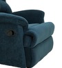 Alexandria Fabric 1 Seater Manual Recliner in Teal Colour