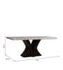 Alexandria Solid Wood 6 Seater Dining Table