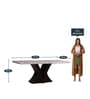 Alexandria Solid Wood 6 Seater Dining Table
