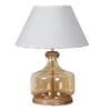 Alexandro Glass & Wood Table Lamp (Amber)