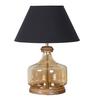 Alexandro Glass & Wood Table Lamp (Amber)