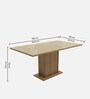 Alexis 6 Seater Dining Set in Wood Finish