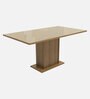 Alexis 6 Seater Dining Set in Wood Finish