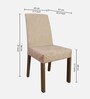 Alexis 6 Seater Dining Set in Wood Finish