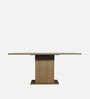 Alexis 6 Seater Dining Set in Wood Finish