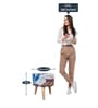 Alexis Seating Stool with Zig-Zag Design Alexis Seating Stool with Zig-Zag Design