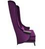 Alexis Premium High Back Arm Chair In Purple
