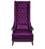 Alexis Premium High Back Arm Chair In Purple