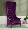 Alexis Premium High Back Arm Chair In Purple