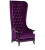 Alexis Premium High Back Arm Chair In Purple