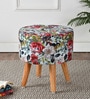 Alexis Seating Stool with Floral Design Alexis Seating Stool with Floral Design
