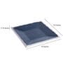 Alf Vine Square Blue & Silver 10 Inch Aluminium Appetizer Platter