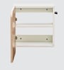 Alfa Multipurpose Wall Mounted Storage Cabinet In Oak & White finish