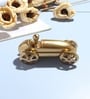 Gold Aluminium Alfa Romeo Car Large Decorative