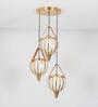 Alfie Metal & Glass 3-Light Ceiling Pendant (Brass)