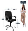 Alfred Mid Back Office chair in Black Colour