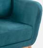 Alfredo Fabric 1 Seater Sofa in Turquois Colour