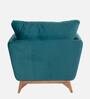 Alfredo Fabric 1 Seater Sofa in Turquois Colour