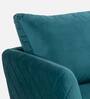 Alfredo Fabric 1 Seater Sofa in Turquois Colour