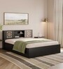 Algol Queen Size Bed In Columbian Walnut Colour With Box Storage