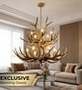 Alhambra Antler Resin Chandelier 12-Light LED Smart Ceiling Light