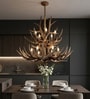Alhambra Antler Resin Chandelier 12-Light LED Smart Ceiling Light