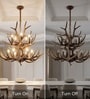 Alhambra Antler Resin Chandelier 12-Light LED Smart Ceiling Light