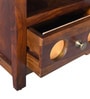 Alhambra Sheesham Wood Bedside Table In Scratch Resistant Provincial Teak Finish
