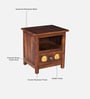 Alhambra Sheesham Wood Bedside Table In Scratch Resistant Provincial Teak Finish