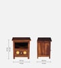 Alhambra Sheesham Wood Bedside Table In Scratch Resistant Provincial Teak Finish