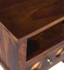 Alhambra Sheesham Wood Bedside Table In Scratch Resistant Provincial Teak Finish