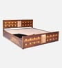 Alhambra Sheesham Wood King Size Bed In Scratch Resistant Provincial Teak With Box Storage