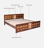 Alhambra Sheesham Wood Queen Size Bed In Scratch Resistant Provincial Teak