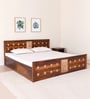 Alhambra Sheesham Wood Queen Size Bed In Scratch Resistant Provincial Teak With Box Storage