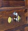 Alhambra Sheesham Wood Wardrobe In Scratch Resistant Provincial Teak Finish With Drawer