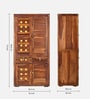 Alhambra Sheesham Wood Wardrobe In Scratch Resistant Provincial Teak Finish With Drawer