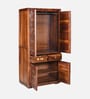 Alhambra Sheesham Wood Wardrobe In Scratch Resistant Provincial Teak Finish With Drawer
