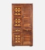 Alhambra Sheesham Wood Wardrobe In Scratch Resistant Provincial Teak Finish With Drawer