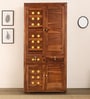 Alhambra Sheesham Wood Wardrobe In Scratch Resistant Provincial Teak Finish With Drawer