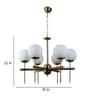 Adriana Gold Iron Globe Chandelier