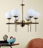 Adriana Gold Iron Globe Chandelier