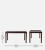 Alice 6 Seater Dining Set in Cherry Finish with Bench