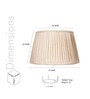 Alice Beige Linen Pleated Lampshade