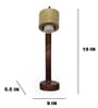 Alice Brown Wooden Table Lamp with Wooden Lampshade