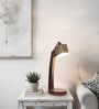 Alice Brown Wooden Table Lamp with Wooden Lampshade