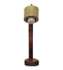 Alice Brown Wooden Table Lamp with Wooden Lampshade