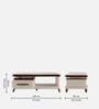 Alice Coffee Table In Glossy Light Grey Finish