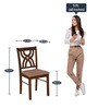 Alice Solid Wood Dining Chair In Antique Cherry Colour (Set Of 2)