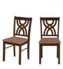 Alice Solid Wood Dining Chair In Antique Cherry Colour (Set Of 2)